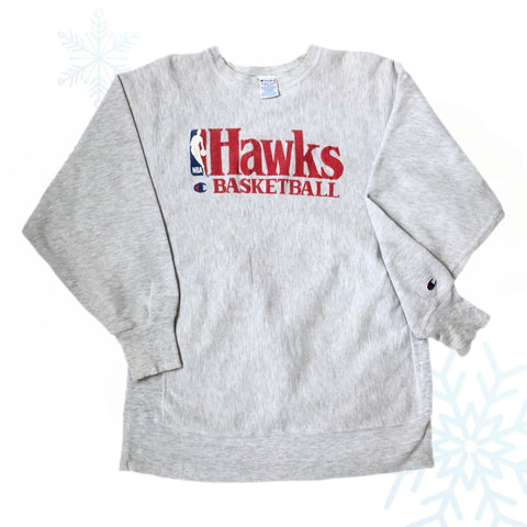Vintage NBA Atlanta Hawks Champion Reverse Weave Crewneck Sweatshirt (XL)