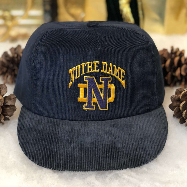 Vintage NCAA Notre Dame Fighting Irish Corduroy Snapback Hat