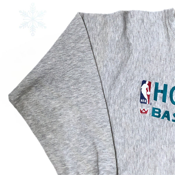 Vintage NBA Charlotte Hornets MacGregor Sand Knit Reverse Weave Crewneck Sweatshirt (M)