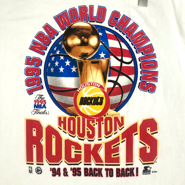 Vintage Deadstock NWOT 1994 NBA Champions Houston Rockets Starter T-Shirt (L)