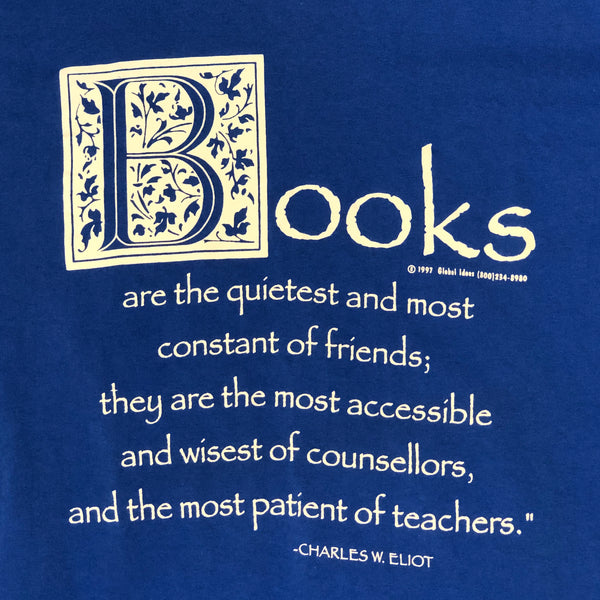 Vintage 1997 Books Charles W. Eliot Quote T-Shirt (XL)