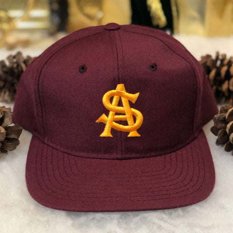 Vintage NCAA Arizona State Sun Devils New Era Wool Snapback Hat