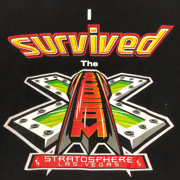Vintage "I Survived the Scream" Stratosphere Las Vegas T-Shirt (M)