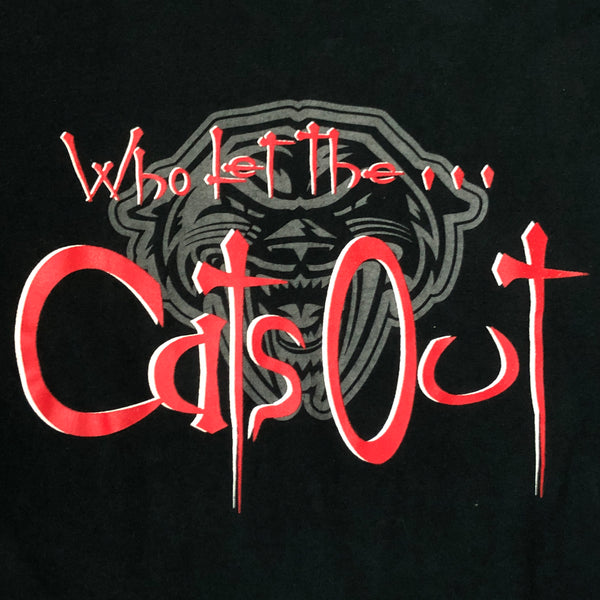 Vintage WCHL Tacomba Sabercats "Who Let The Cats Out" Long Sleeve Shirt (L)