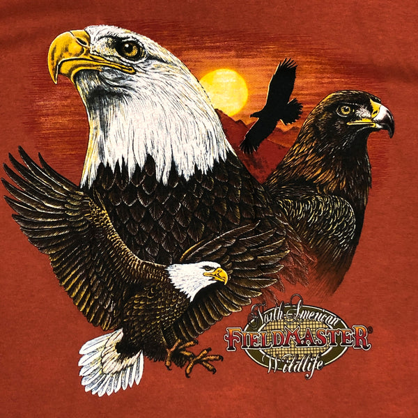 Vintage Fieldmaster North American Wildlife Bald Eagle T-Shirt (L)
