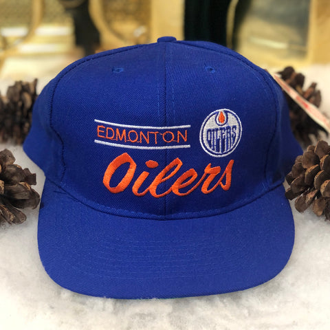 Vintage Deadstock NWT NHL Edmonton Oilers American Needle Snapback Hat