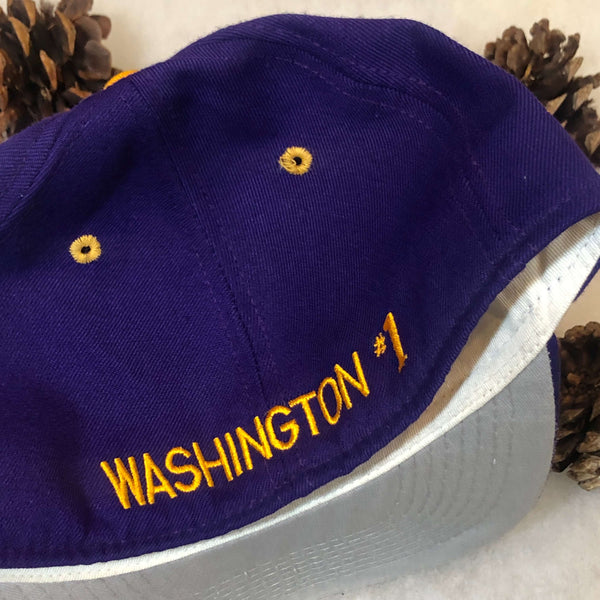 Vintage NCAA Washington Huskies #1 Apparel Wool Fitted Hat 7 3/8