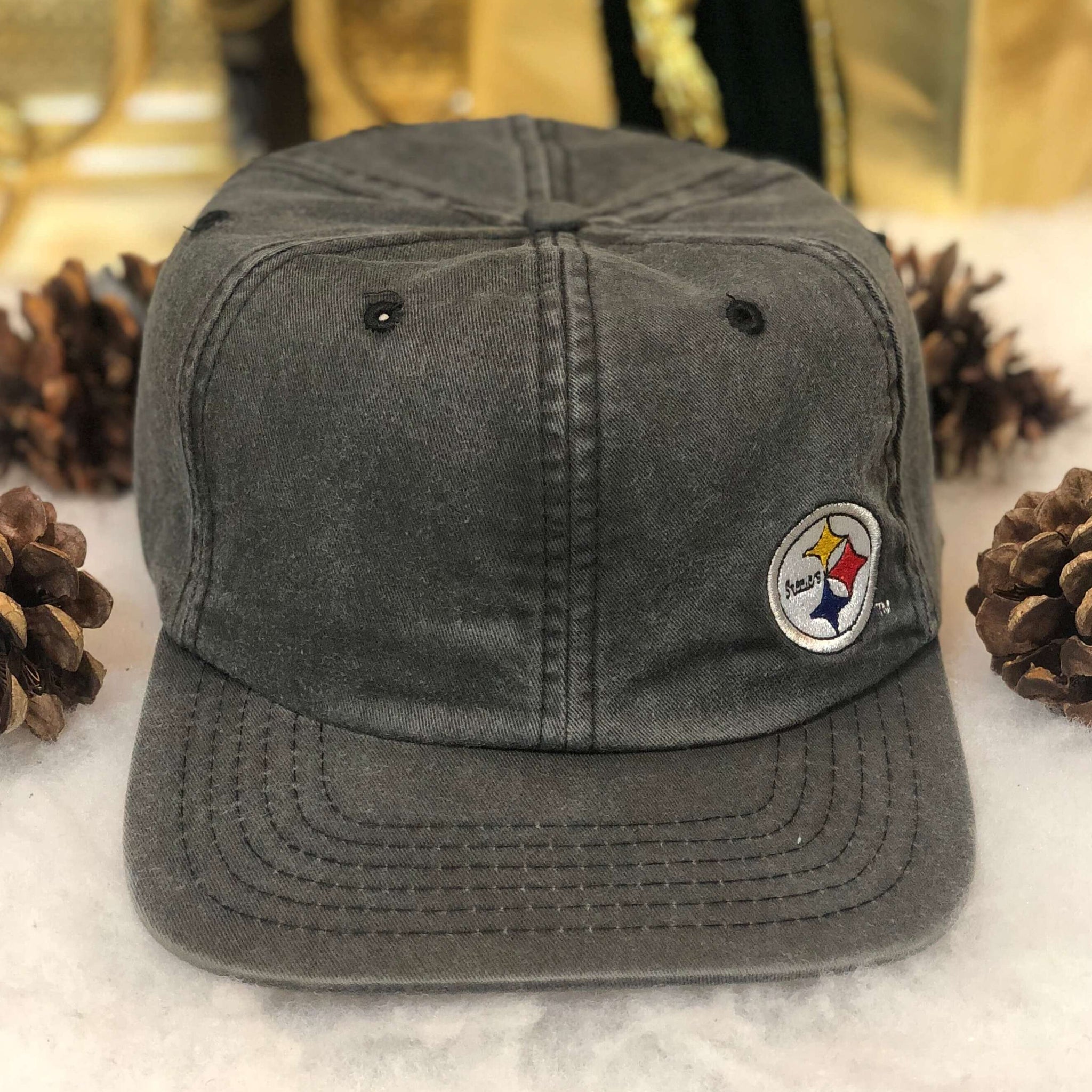 Vintage NFL Pittsburgh Steelers KMG New Era Strapback Hat