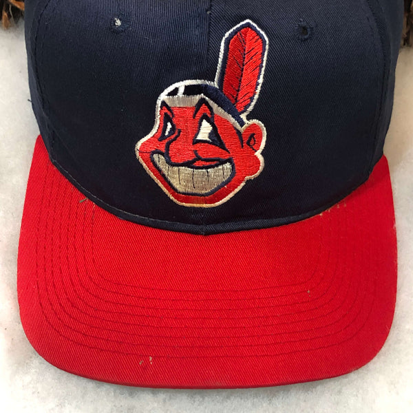 Vintage MLB Cleveland Indians New Era Twill Snapback Hat