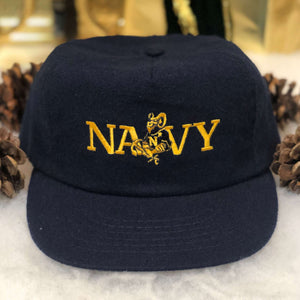 Vintage NCAA Navy Midshipmen Snapback Hat