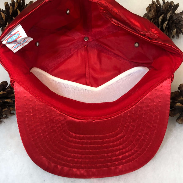 Vintage Deadstock NWOT MLB Cincinnati Reds Nissin Satin Strapback Hat