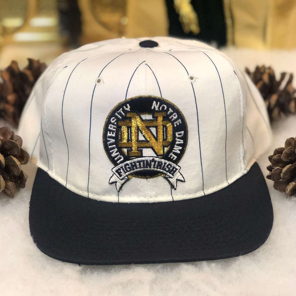 Vintage NCAA Notre Dame Fighting Irish Starter Pinstripe Twill Snapback Hat