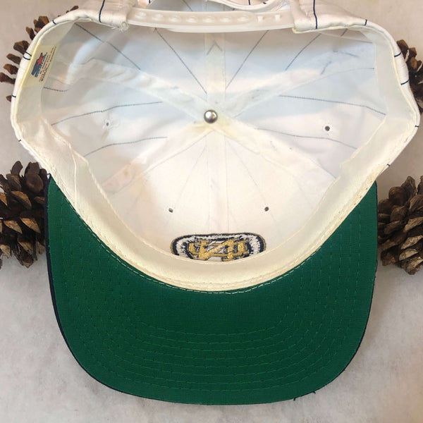 Vintage NCAA Notre Dame Fighting Irish Starter Pinstripe Twill Snapback Hat