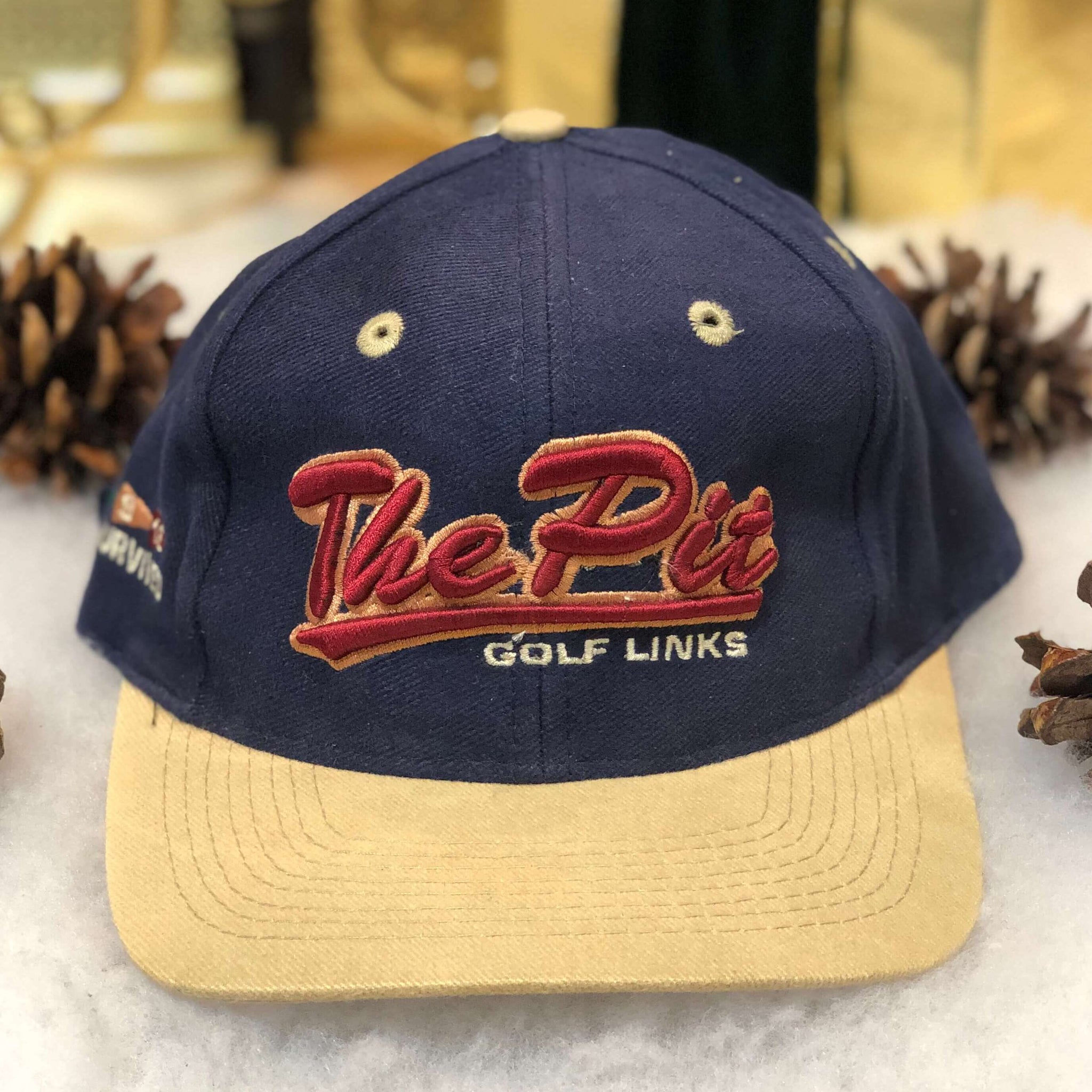 Vintage The Pit Golf Links "I Survived 18" Pinehurst North Carolina Strapback Hat