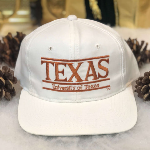 Vintage NCAA Texas Longhorns The Game Split Bar Twill Snapback Hat