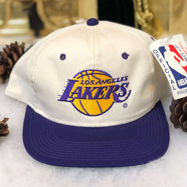 Vintage Deadstock NWT NBA Los Angeles Lakers Drew Pearson YoungAn Twill Snapback Hat