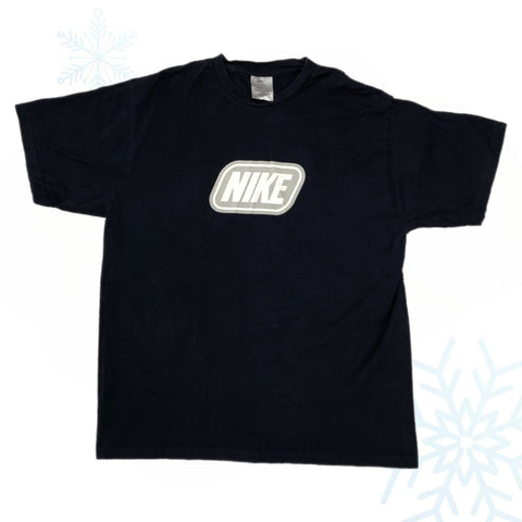 Vintage Nike y2k Navy T-Shirt (L)