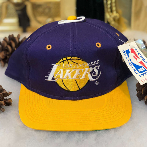 Vintage Deadstock NWT NBA Los Angeles Lakers Drew Pearson YoungAn Twill Snapback Hat