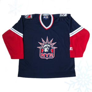 Vintage NHL New York Rangers Lady Liberty Starter Jersey (XL)