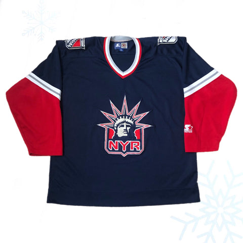 Vintage NHL New York Rangers Lady Liberty Starter Jersey (XL)