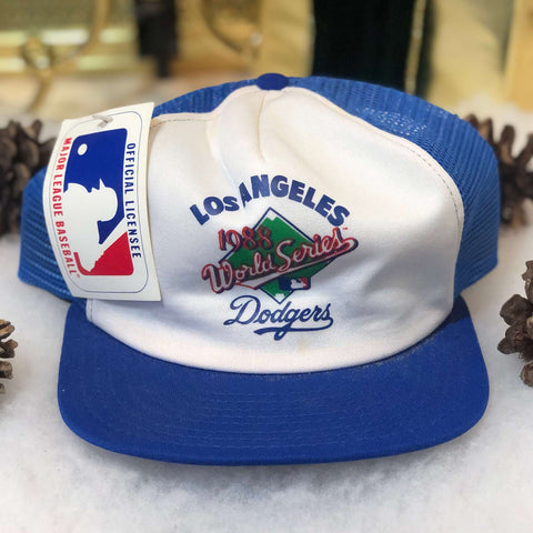 Vintage Deadstock NWT 1988 MLB World Series Los Angeles Dodgers AJD Trucker Hat