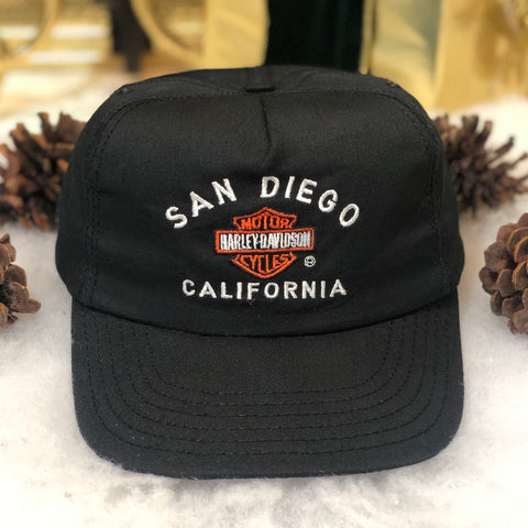 Vintage Harley-Davidson San Diego California Twill Snapback Hat
