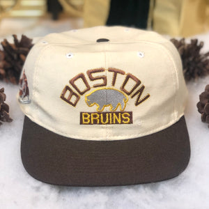 Vintage NHL Boston Bruins American Needle Heritage Blockhead Wool Snapback Hat