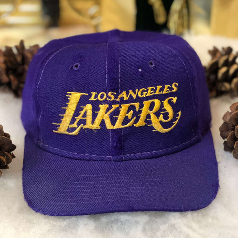 Vintage NBA Los Angeles Lakers Motion Plain Logo Sports Specialties Wool Snapback Hat