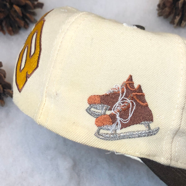 Vintage NHL Boston Bruins American Needle Heritage Blockhead Wool Snapback Hat