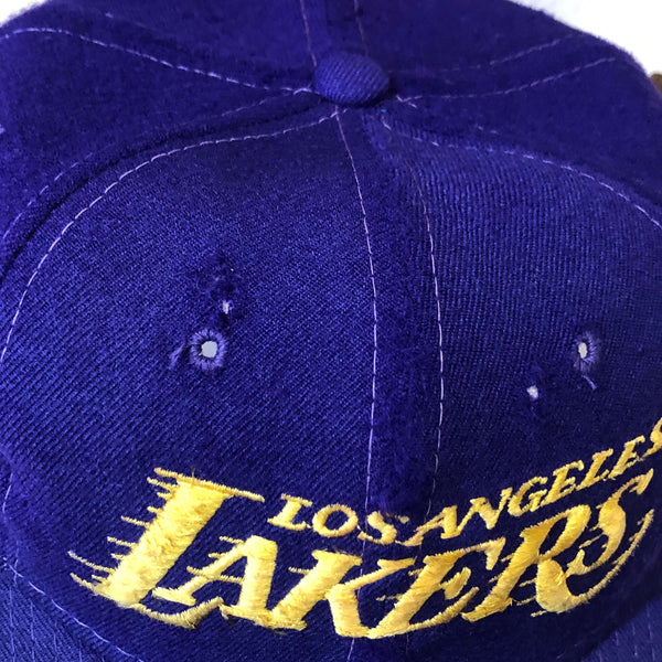 Vintage NBA Los Angeles Lakers Motion Plain Logo Sports Specialties Wool Snapback Hat