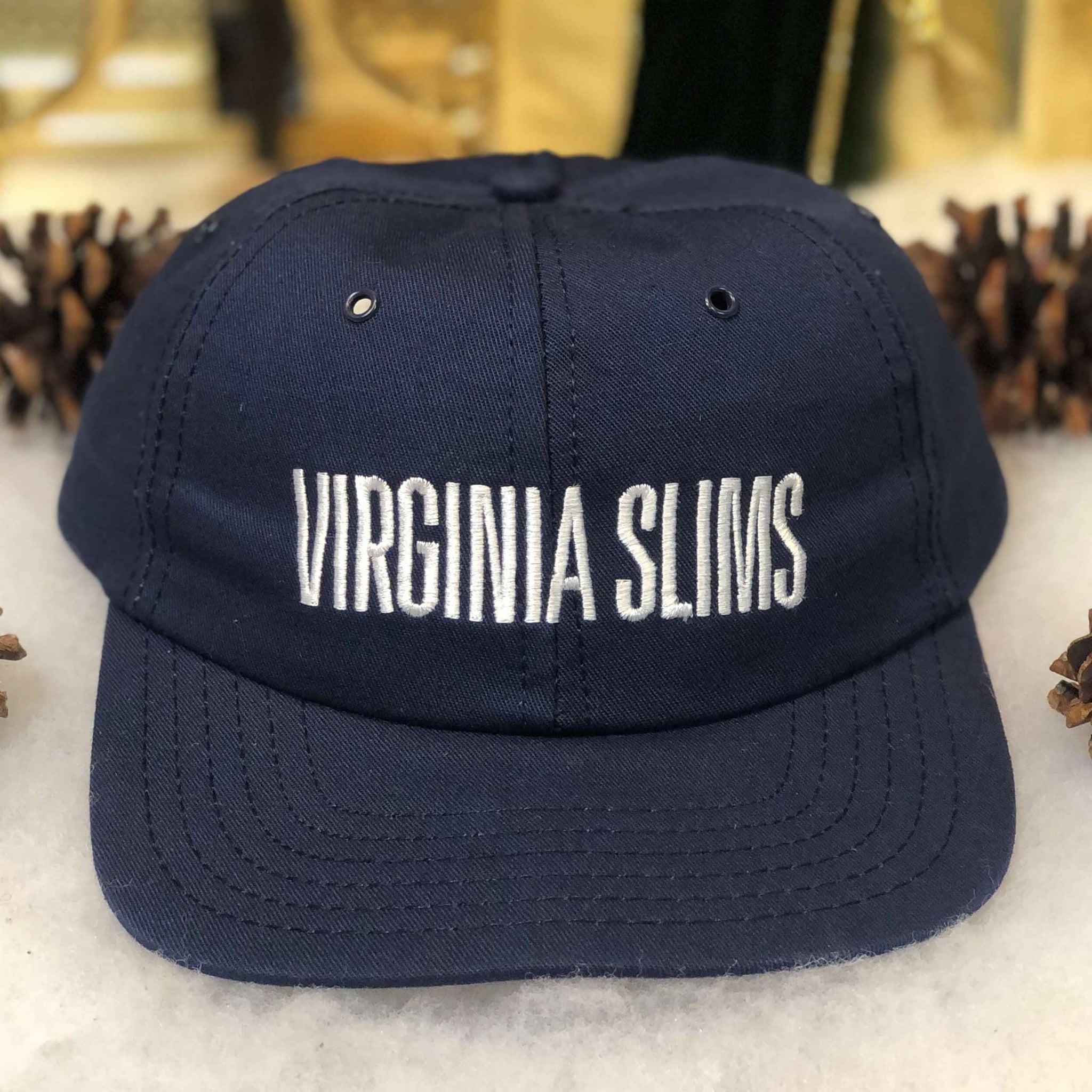 Vintage Virginia Slims Cigarettes Twill Snapback Hat