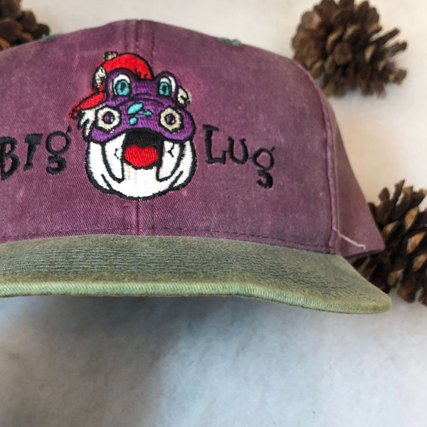 Vintage MiLB Lansing Lugnuts Big Lug Mascot Bimm Riddler Snapback Hat