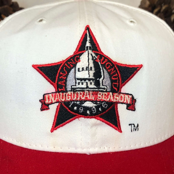 Vintage 1996 MiLB Lansing Lugnuts Inaugural Season Opening Weekend Pro-Line Twill Snapback Hat