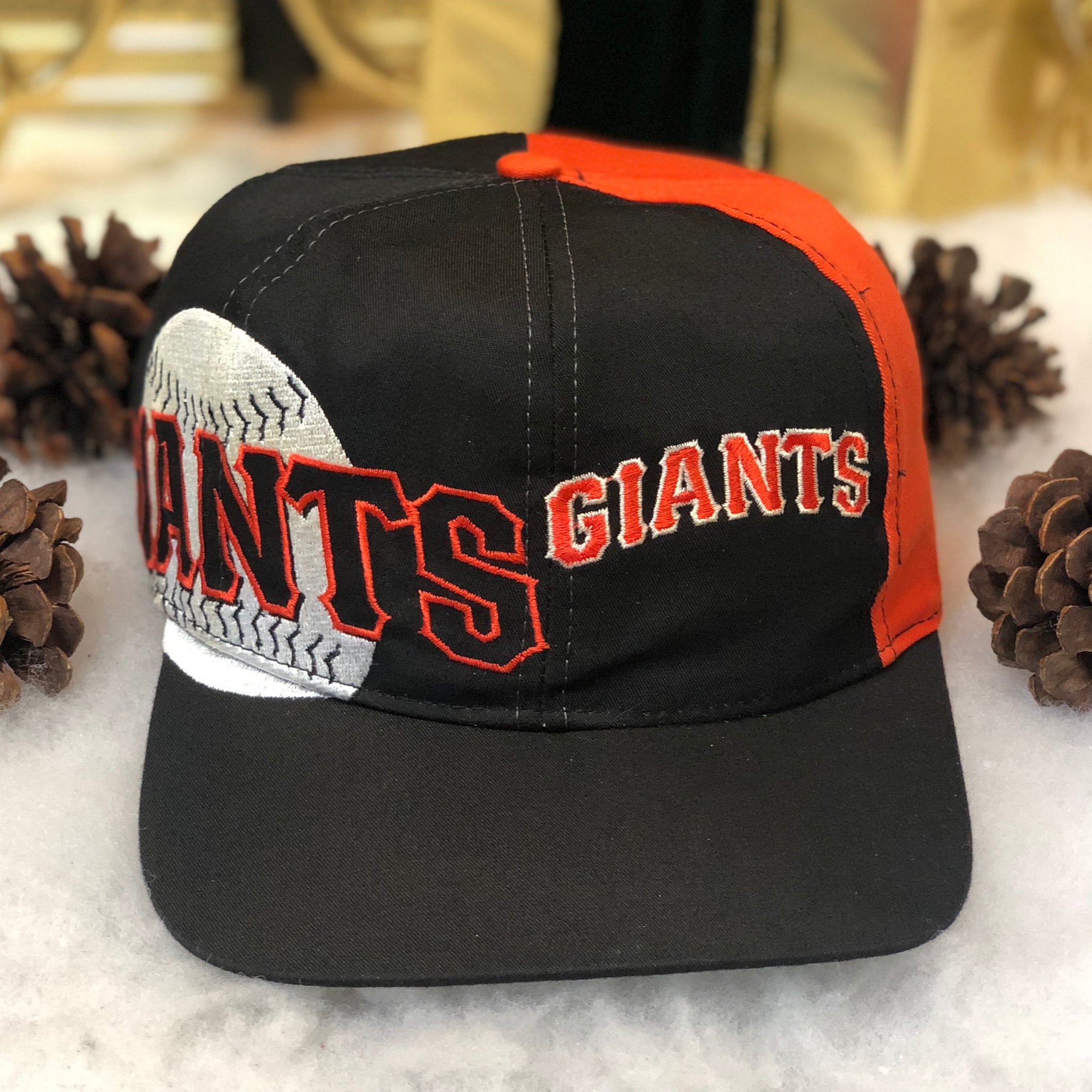 Vintage MLB San Francisco Giants Twins Enterprise Big Logo Twill Snapback Hat