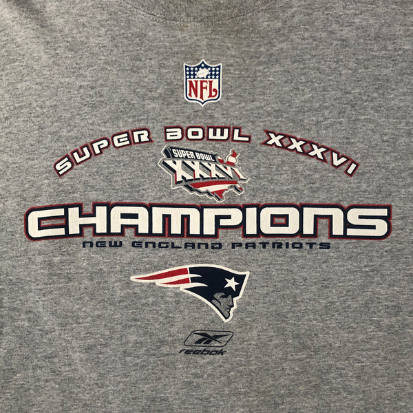 Vintage NFL Super Bowl XXXVI Champions New England Patriots Crewneck Sweatshirt (XXL)