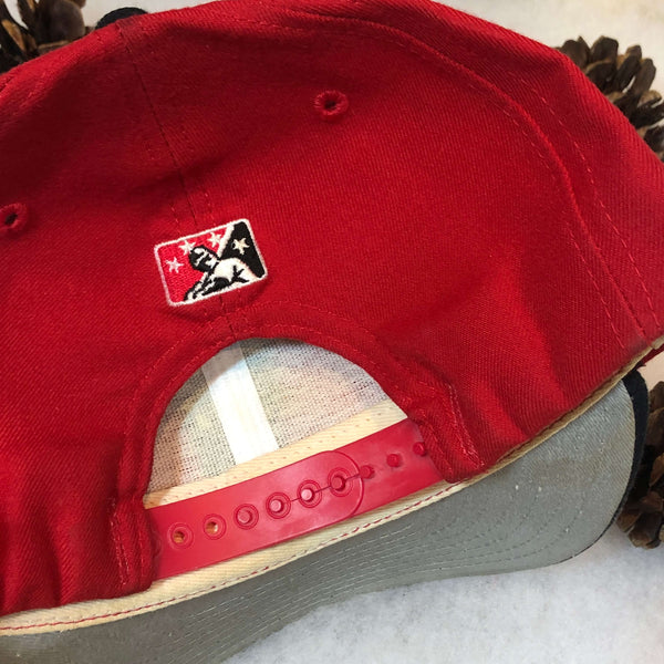 Vintage MiLB Lansing Lugnuts New Era Wool Snapback Hat