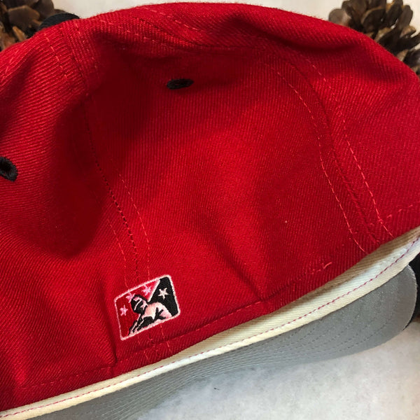 Vintage MiLB Lansing Lugnuts New Era Wool Fitted Hat 7 1/4