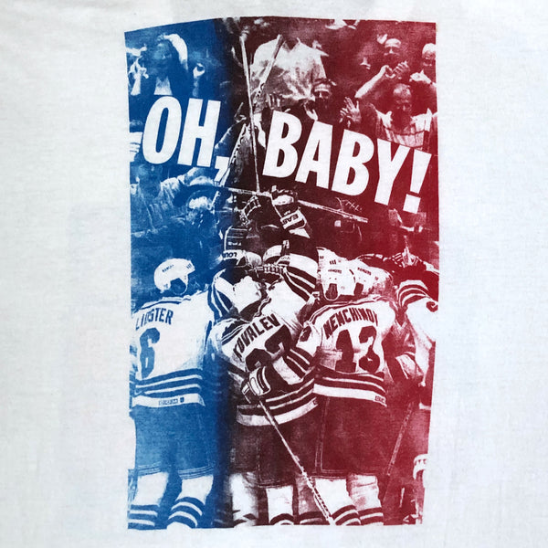 Vintage NHL New York Rangers Mark Messier "We'll Win Tonight" T-Shirt (L)