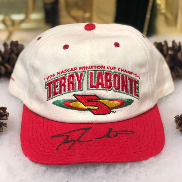 Vintage 1996 NASCAR Winston Cup Champion Terry Labonte Autographed Snapback Hat