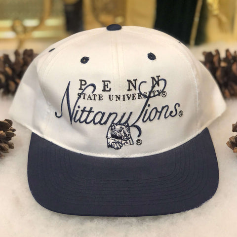 Vintage Deadstock NWOT NCAA Penn State Nittany Lions Signatures Twill Snapback Hat