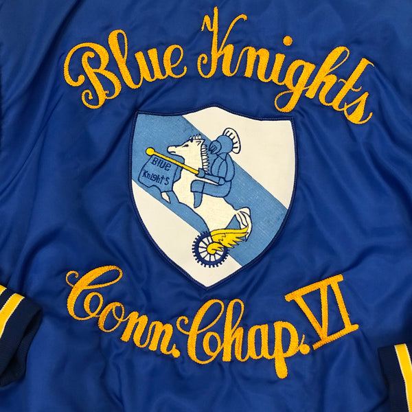 Vintage Blue Knights Motorcycle Club Connecticut Chapter VI Bomber Jacket (M)