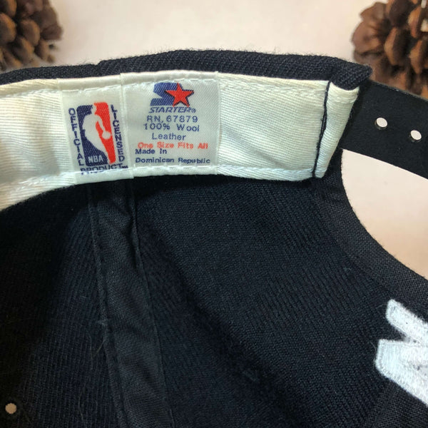 Vintage NBA Chicago Bulls Starter Wool Leather Brim Snapback Hat