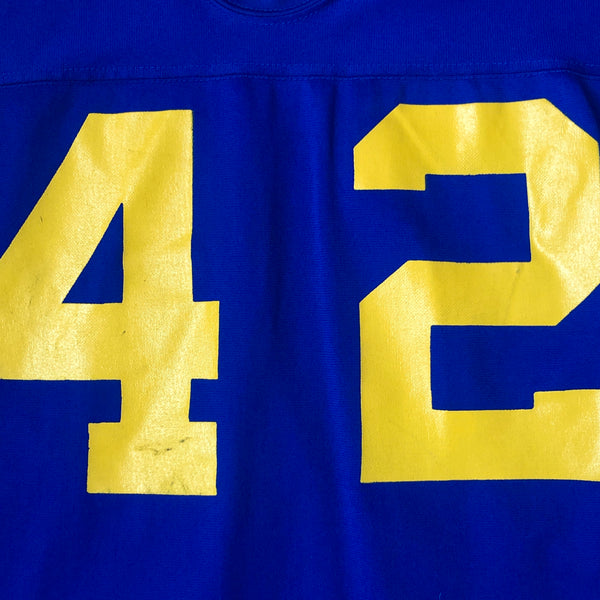 Vintage Sand Knit Long Sleeve Football Jersey (L)