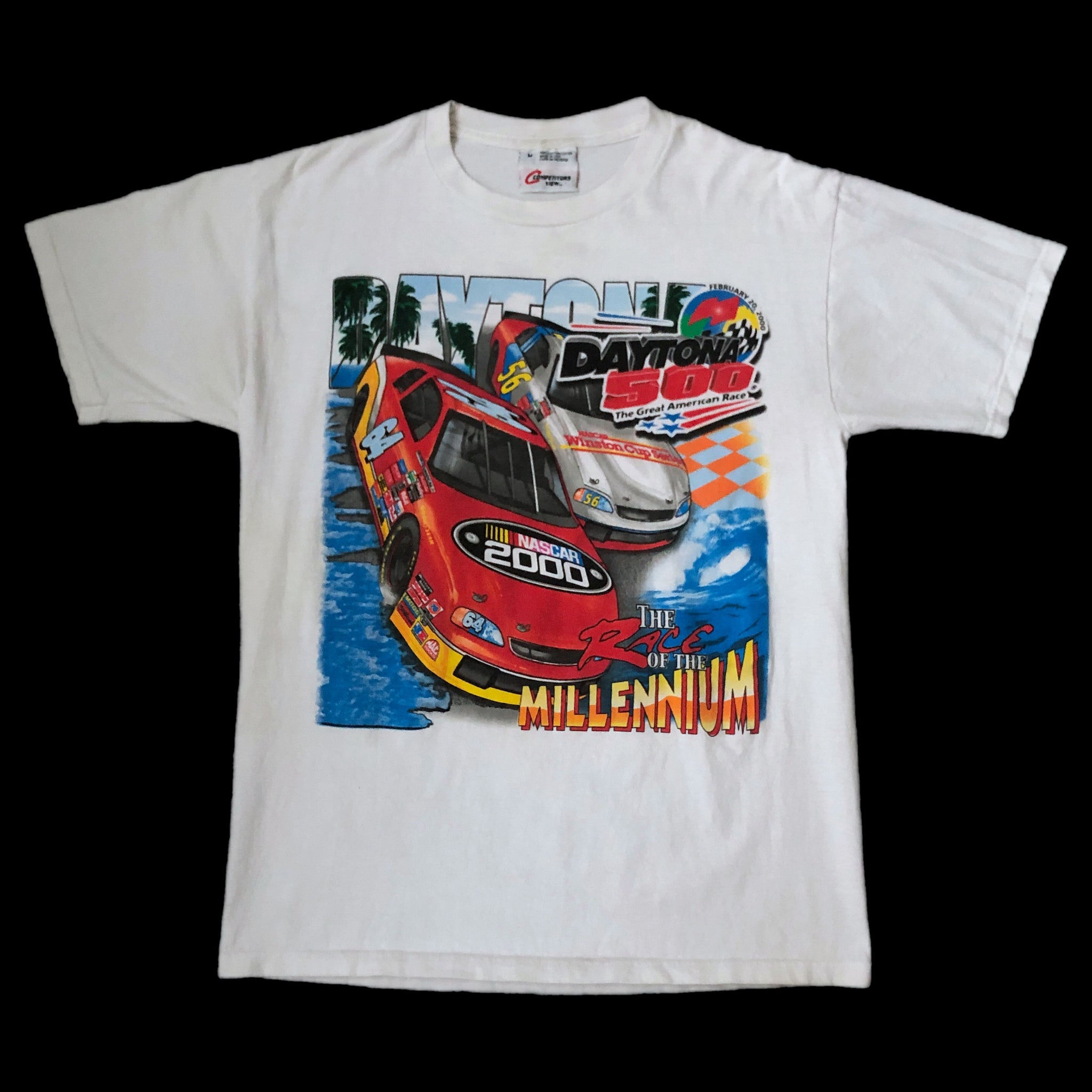 Vintage 2000 NASCAR Daytona 500 "The Race Of The Millennium" T-Shirt (M)