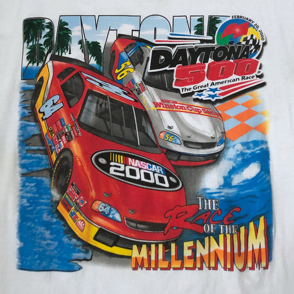 Vintage 2000 NASCAR Daytona 500 "The Race Of The Millennium" T-Shirt (M)