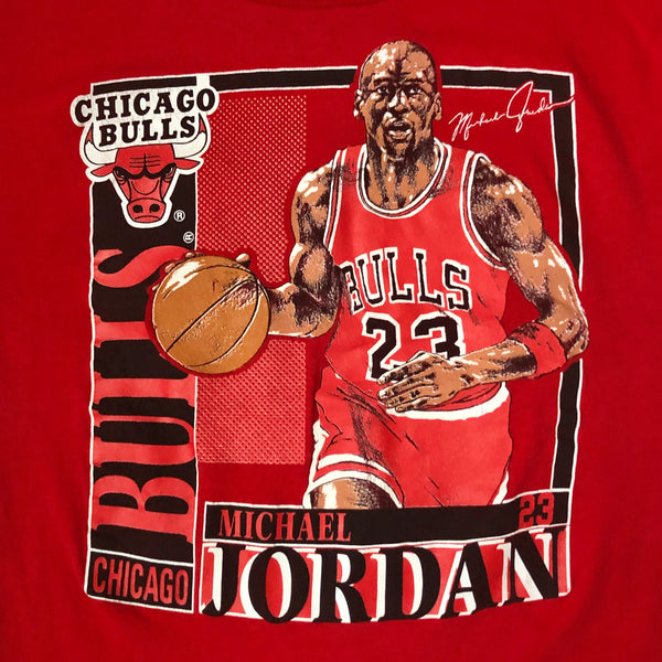 Vintage NBA Chicago Bulls Michael Jordan Nutmeg Mills T-Shirt (L) *CHOPPED*