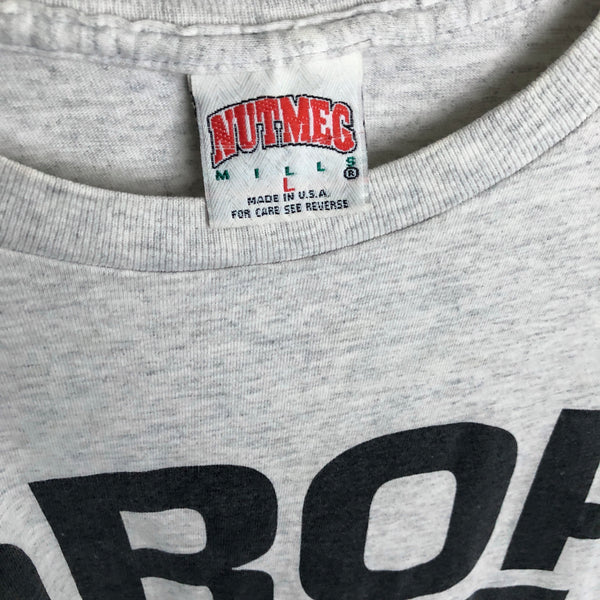 Vintage NHL San Jose Sharks Drop The Puck Game On! Nutmeg Mills T-Shirt (L)