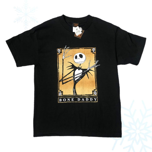 Vintage Deadstock NWT Disney The Nightmare Before Christmas Jack Skellington "Bone Daddy" T-Shirt *YOUTH*
