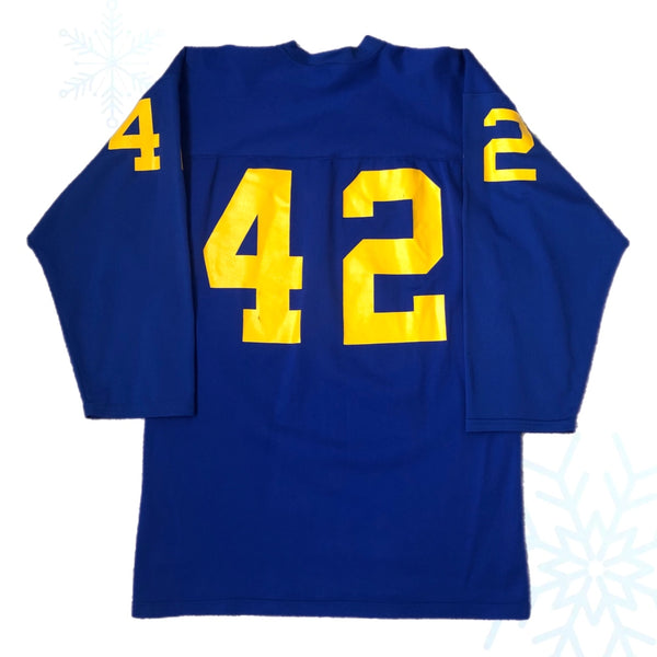 Vintage Sand Knit Long Sleeve Football Jersey (L)