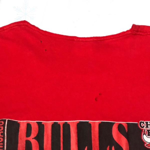 Vintage NBA Chicago Bulls Michael Jordan Nutmeg Mills T-Shirt (L) *CHOPPED*